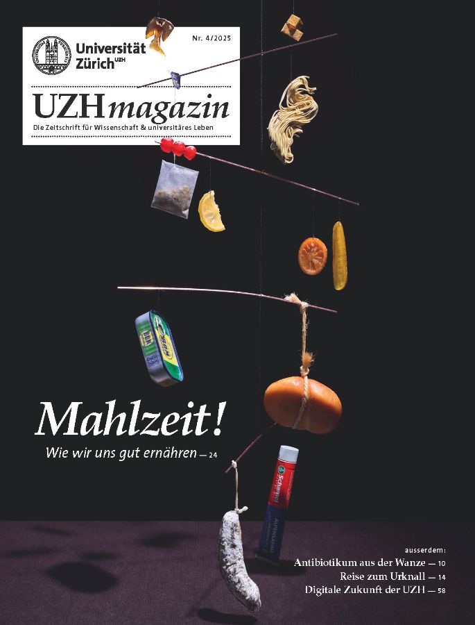 UZH Magazin 4/25: Mahlzeit. Wie wir uns gut ernähren.